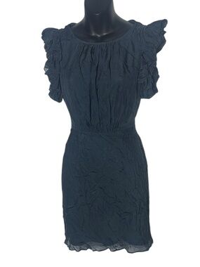 Kate moss x top shop 100% silk women’s 8 flutter dress capsule summer